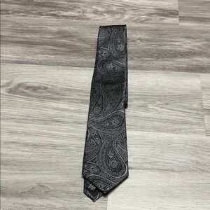 croft & barrow Gray Paisley Silk-Blend Tie